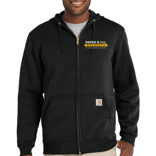 Carhartt Midweight Hooded Zip Front Sweatshirt - Printed Logo Thumbnail