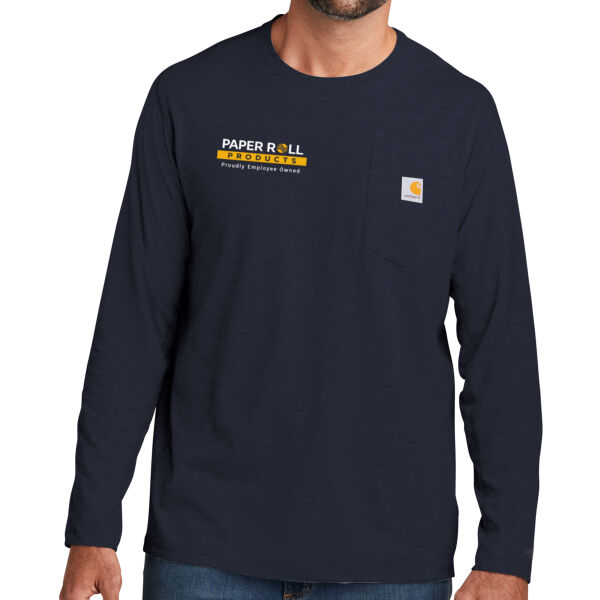 Carhartt Force Long Sleeve Pocket T Shirt - Printed Logo Thumbnail